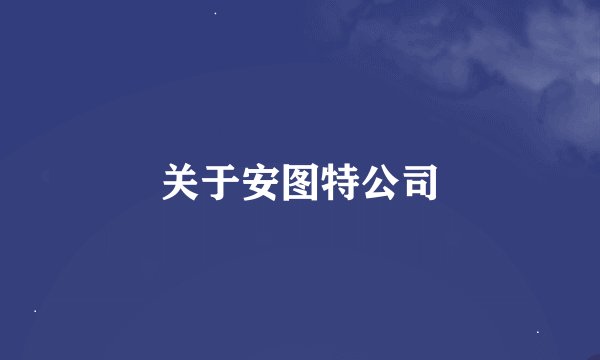 关于安图特公司