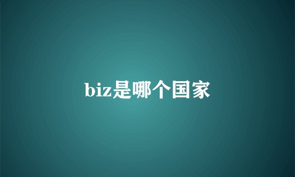 biz是哪个国家