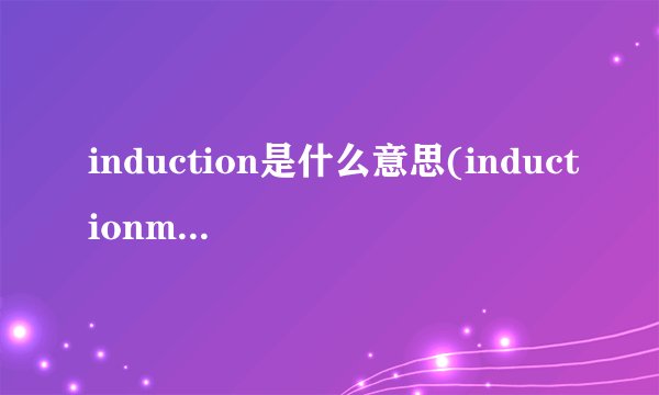 induction是什么意思(inductionmotor是什么意思)