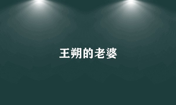 王朔的老婆