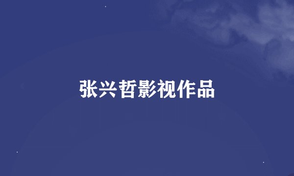 张兴哲影视作品