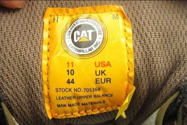 卡特CAT鞋怎样辨别真假？