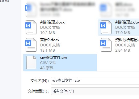 ciw 是什么文件类型。如何打开看?