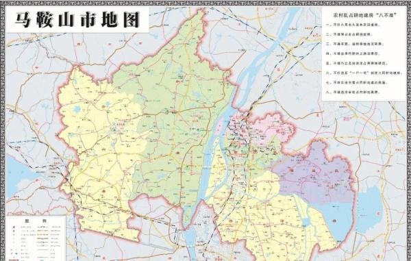 安徽省和16地级市高清行政地图