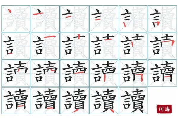读字的笔顺