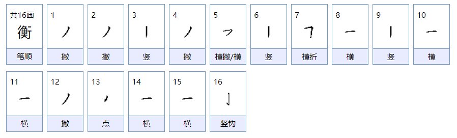 衡，怎么读？