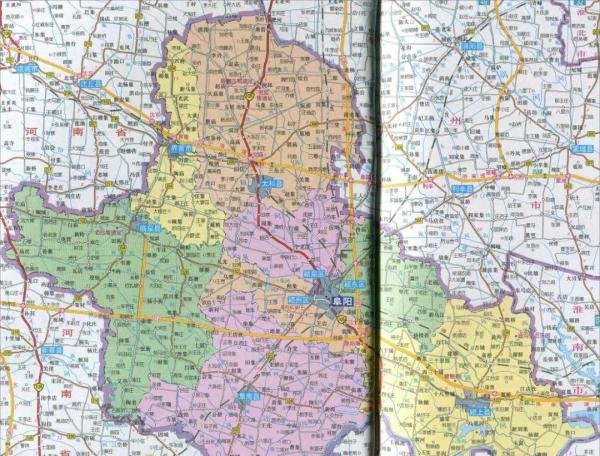 安徽省和16地级市高清行政地图