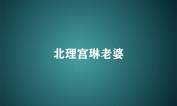 北理宫琳老婆