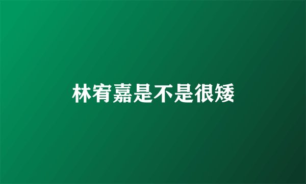 林宥嘉是不是很矮