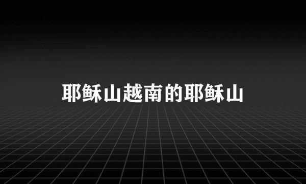 耶稣山越南的耶稣山