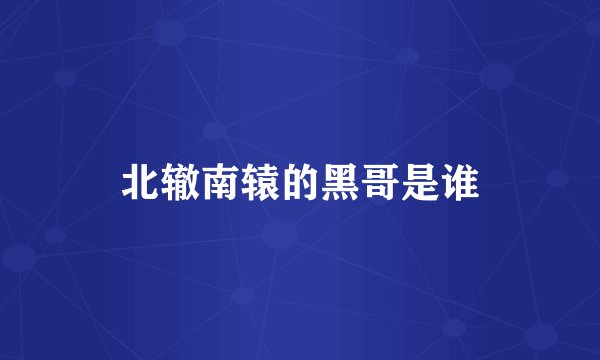 北辙南辕的黑哥是谁