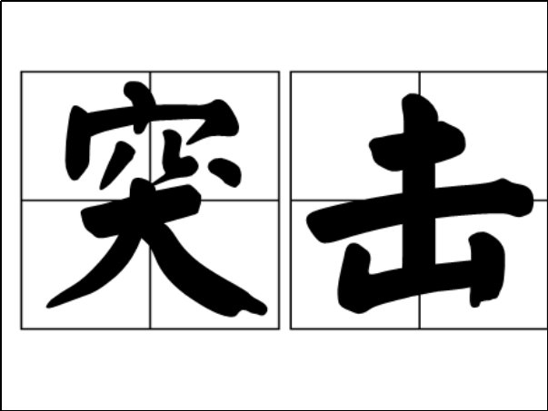 突击的意思