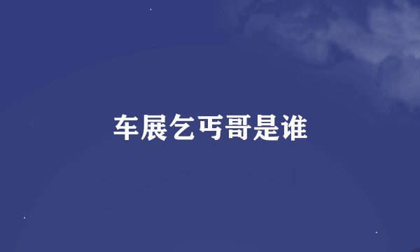车展乞丐哥是谁
