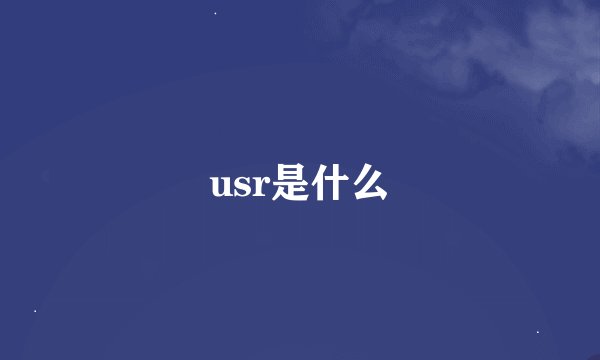 usr是什么