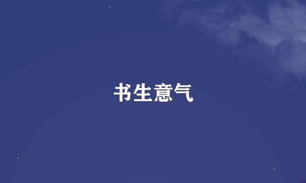 书生意气