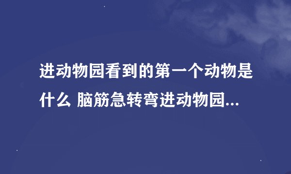 进动物园看到的第一个动物是什么 脑筋急转弯进动物园看到的第一个动物是什么