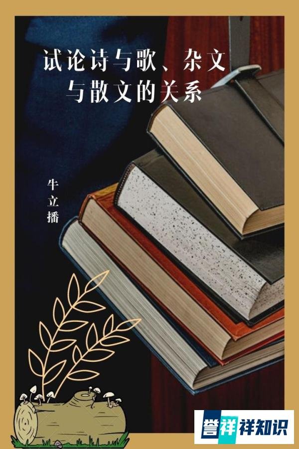 试论诗与歌、杂文与散文的关系