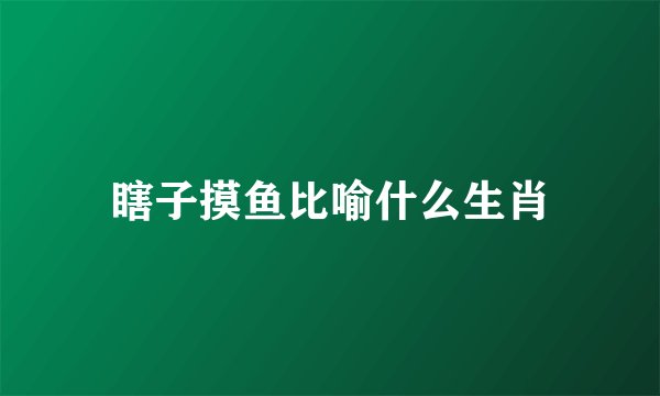 瞎子摸鱼比喻什么生肖