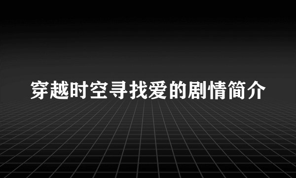 穿越时空寻找爱的剧情简介