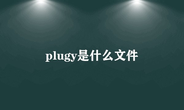 plugy是什么文件