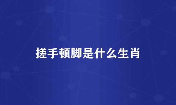 搓手顿脚是什么生肖