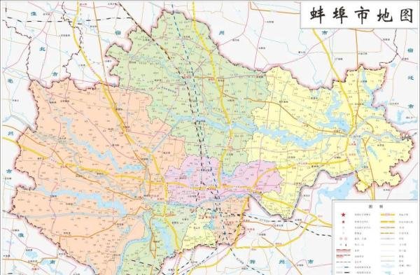安徽省和16地级市高清行政地图