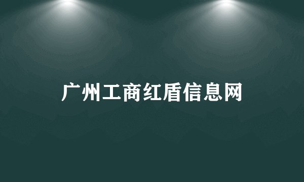 广州工商红盾信息网