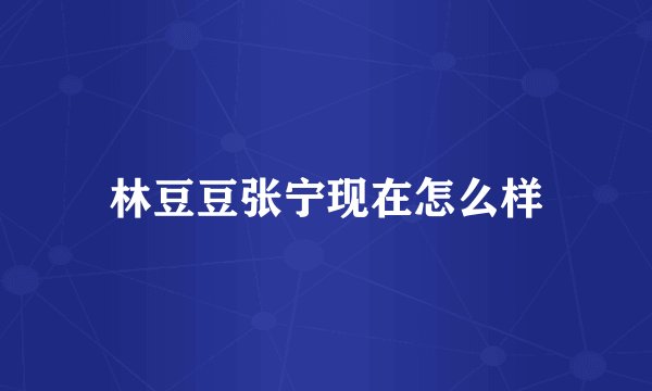 林豆豆张宁现在怎么样