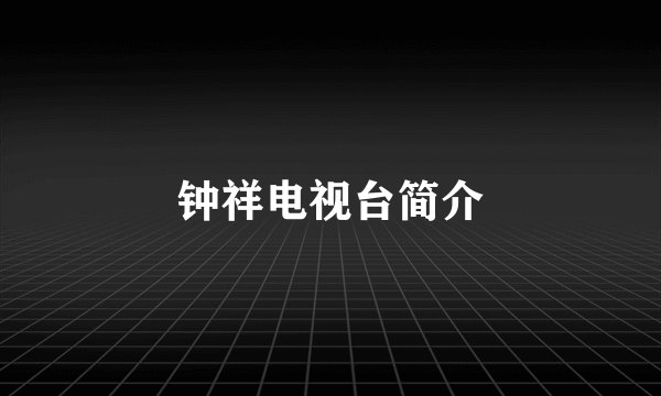 钟祥电视台简介