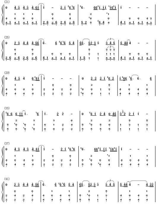 流行歌曲的 钢琴简谱哦