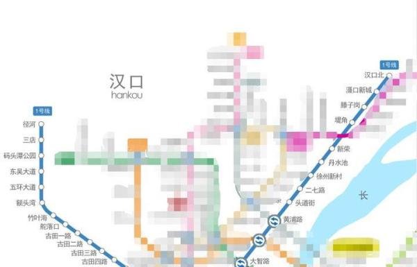 武汉轻轨1号线站点及线路图最新