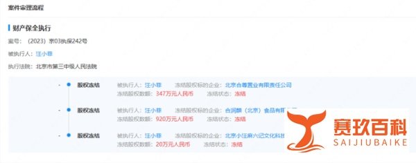被强制执行748万元！汪小菲名下多家公司股权被冻结，涉及麻六记