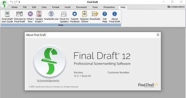 Final Draft（剧本编写软件）中文版