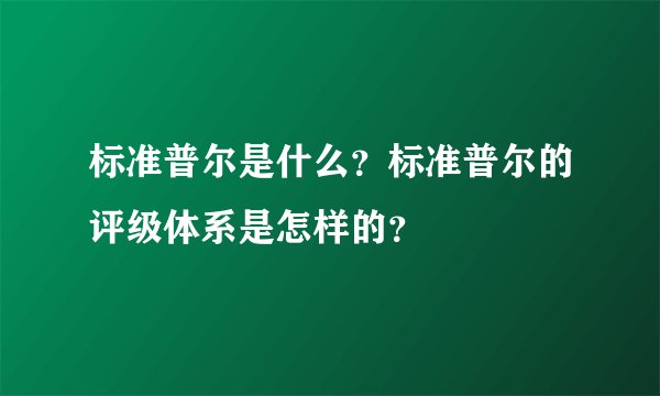 标准普尔是什么？标准普尔的评级体系是怎样的？