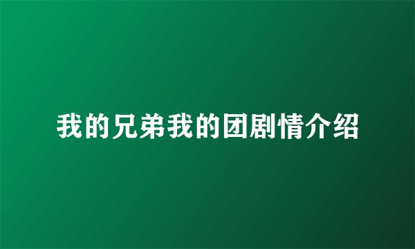 我的兄弟我的团剧情介绍