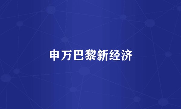 申万巴黎新经济