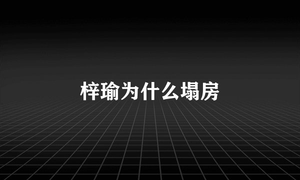 梓瑜为什么塌房