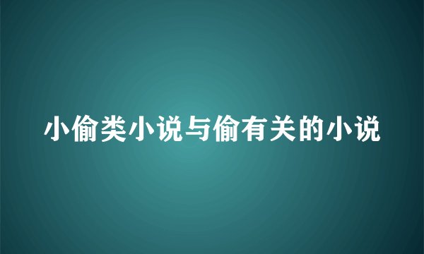 小偷类小说与偷有关的小说
