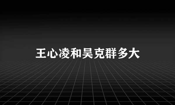 王心凌和吴克群多大