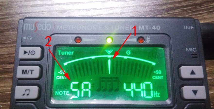 电吉他调音器怎么用？怎么调？那个E B G D A E怎么调出来啊？调音器怎么看？