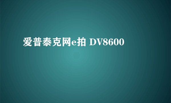 爱普泰克网e拍 DV8600