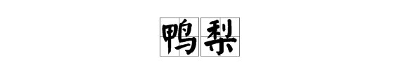 “鸭梨”的拼音是什么？