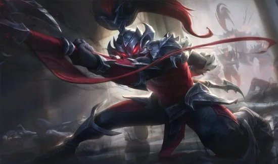 《英雄联盟》光明/黑暗骑士系列新皮肤 卡莉斯塔披挂黑暗战甲