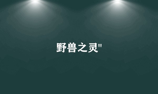 野兽之灵
