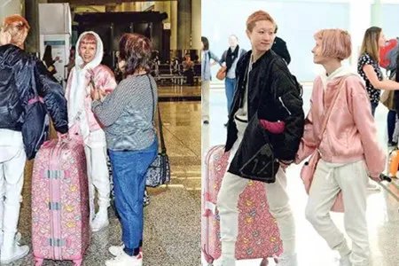 吴卓林和女友返港 十指相扣现身机场