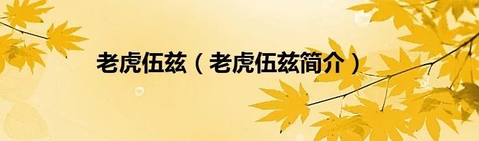 老虎伍兹（老虎伍兹简介）