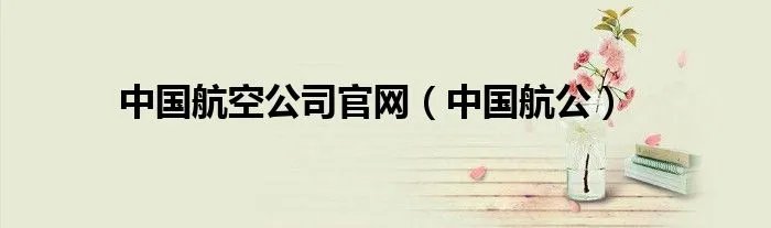 中国航空公司官网（中国航公）