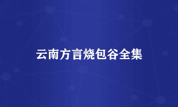 云南方言烧包谷全集