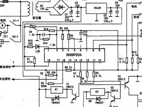 九阳豆浆机电路图原理？