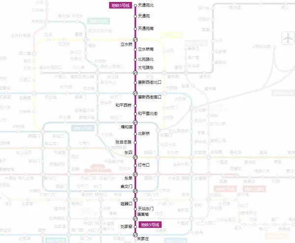 北京地铁5号线站名